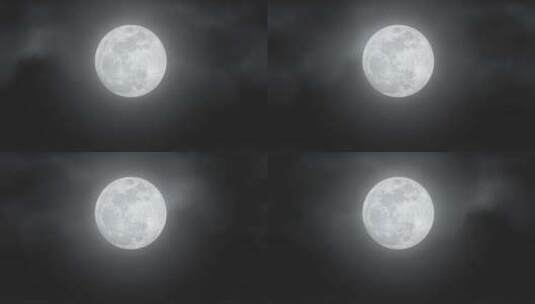 月亮 月球 夜晚 月光 满月高清在线视频素材下载