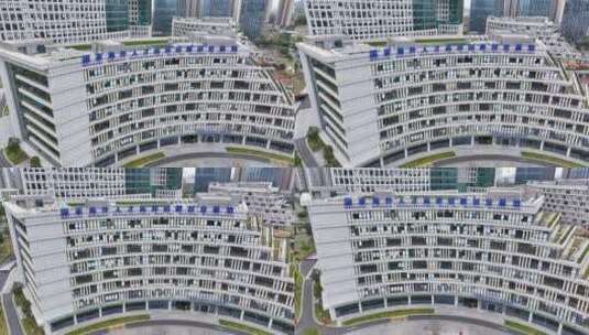 4K航拍中新广州知识城知识大厦4高清在线视频素材下载