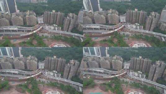重庆渝中区城市建筑航拍高清在线视频素材下载
