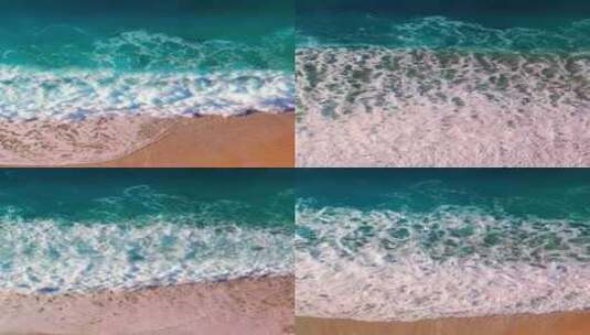 竖屏夏日海浪沙滩高清在线视频素材下载