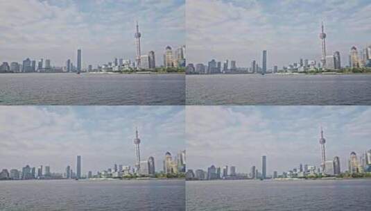 白天上海外滩东方明珠高清在线视频素材下载