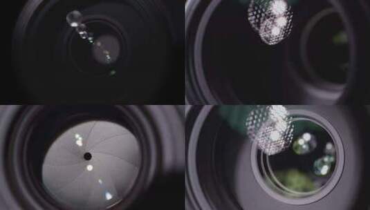 相机镜头单反微单无反摄影光圈镀膜高清在线视频素材下载