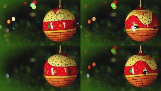 圣诞树上的礼物高清在线视频素材下载