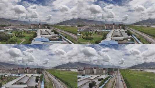 拉萨航拍空镜高清在线视频素材下载