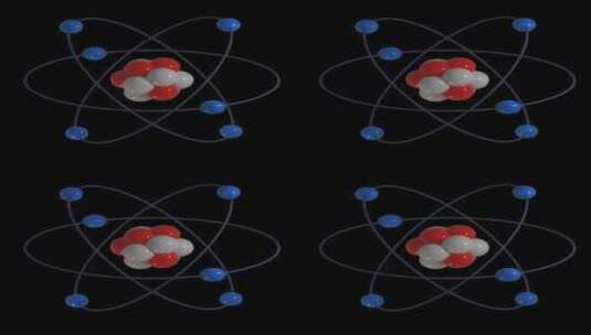 原子模型包高清在线视频素材下载