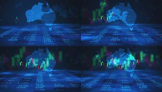 澳大利亚股票市场和经济业务增长高清在线视频素材下载
