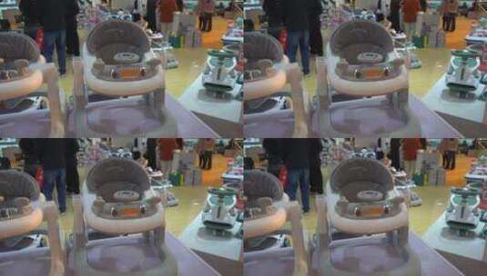 婴儿学步车展示高清在线视频素材下载