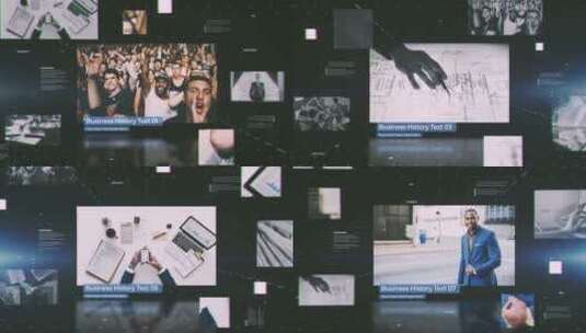 整洁商业史幻灯片会议展示AE模板高清AE视频素材下载