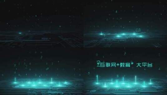 4K 互联网+教育大平台 C4D+AE高清AE视频素材下载