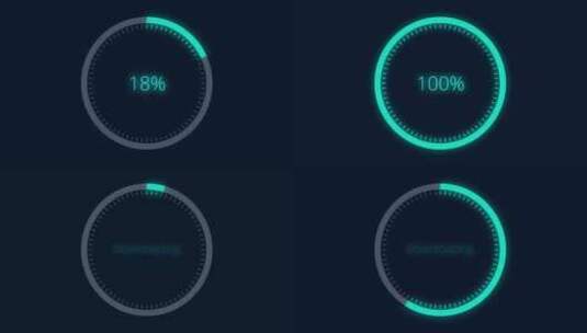 未来加载圆环高清在线视频素材下载