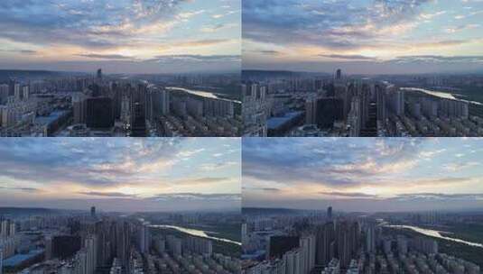 陕西城市建设城市发展航拍高清在线视频素材下载