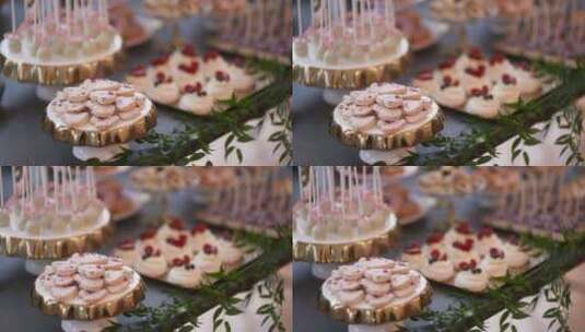 婚礼现场的蛋糕高清在线视频素材下载