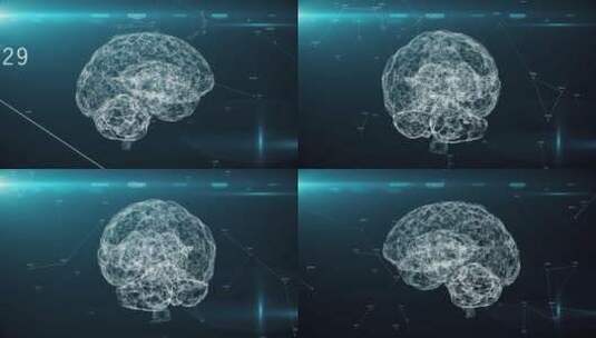 大脑 AI 人工智能 大数据 科技高清在线视频素材下载