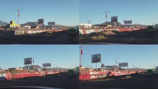 墨西哥墨西哥城道路车上地拍高清在线视频素材下载