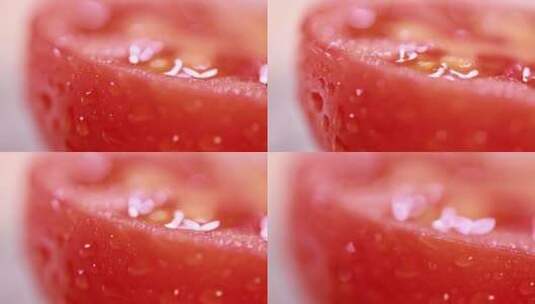 微距西红柿瓤西红柿籽 (11)高清在线视频素材下载