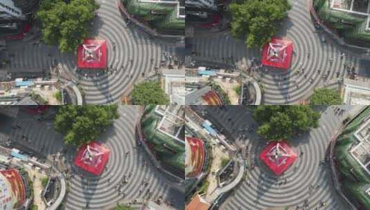 航拍广西桂林城市风光高清在线视频素材下载