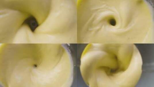 搅拌机中的菠萝冰沙高清在线视频素材下载