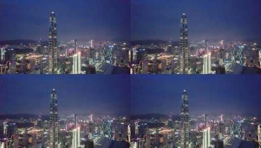 城市夜景内透高清在线视频素材下载