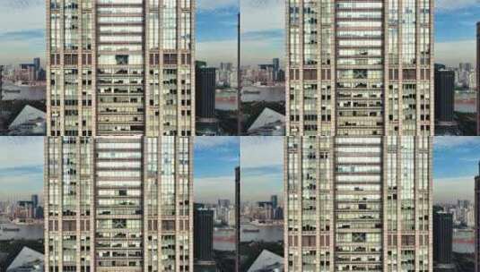 上海陆家嘴上海银行大厦高清在线视频素材下载