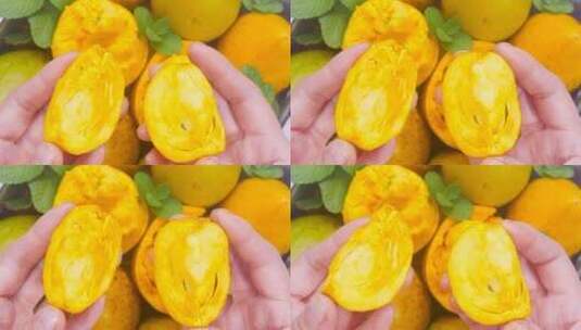 蛋黄果素材高清在线视频素材下载
