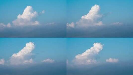 蘑菇云 好看的蓝天白云 宣传片开场高清在线视频素材下载