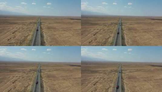 甘肃G312和G30连霍高速公路交通高清在线视频素材下载
