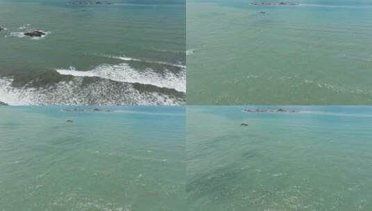 4K海浪拍打礁石大海浪花礁石高清在线视频素材下载