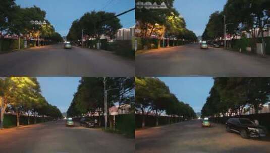 夜晚马路空镜头高清在线视频素材下载