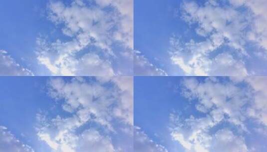 天空飘动云朵移动特写蓝天白云高清在线视频素材下载