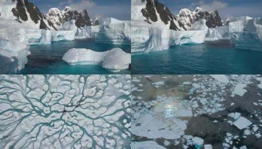 冰川融化高清在线视频素材下载
