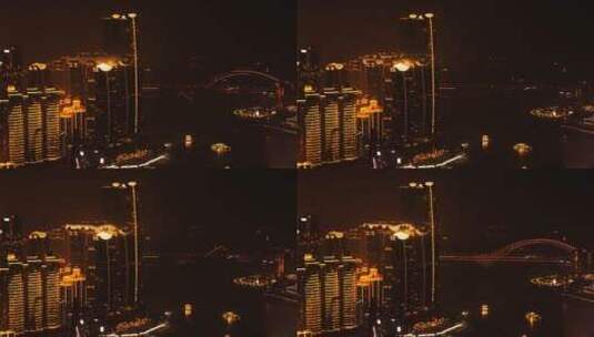 重庆夜晚夜景来福士高清在线视频素材下载