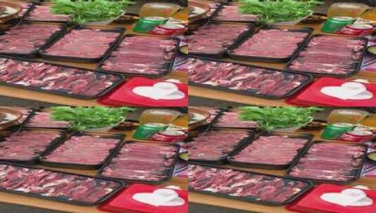 潮汕涮牛肉高清在线视频素材下载