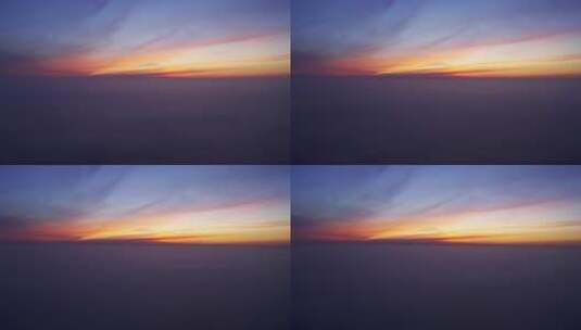 海上平流雾下的大钦岛高清在线视频素材下载