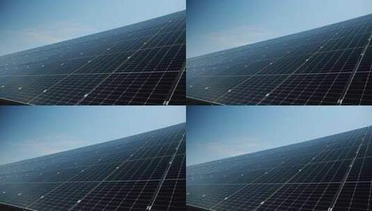 日间太阳能电池板的表面高清在线视频素材下载