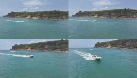 快艇摩托艇帆船航拍高清在线视频素材下载