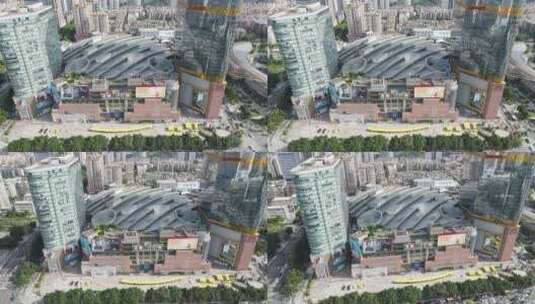 广州天河区商圈城市商业综合体高清在线视频素材下载