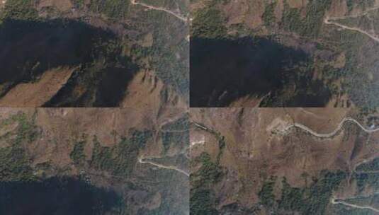 4k瓦努科安博皮奇加科查泻湖秘鲁安第斯山脉的日间无人驾驶飞机视图高清在线视频素材下载