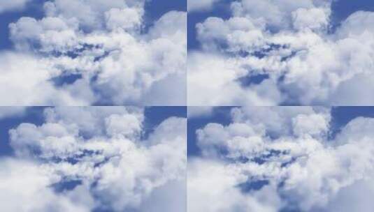 穿越云层01飞入云层 穿过白云 快速俯冲高清在线视频素材下载