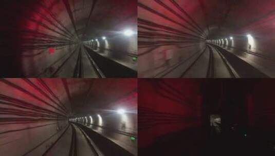 地铁隧道穿梭 无人驾驶 4002高清在线视频素材下载