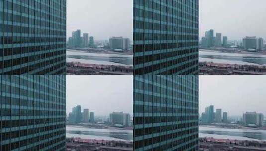 天津滨海新区于家堡金融区高清在线视频素材下载