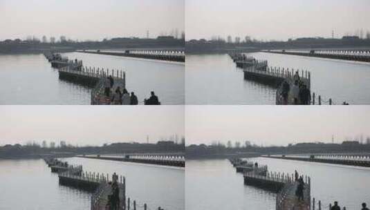 汉中汉江栏河坝高清在线视频素材下载