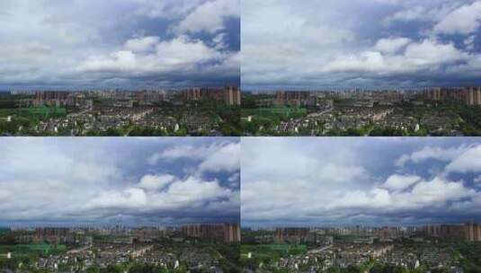 四川省成都市温江区建筑风光延时摄影素材高清在线视频素材下载
