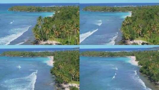 多米尼加共和国萨马纳半岛拉斯加莱拉斯隐藏高清在线视频素材下载
