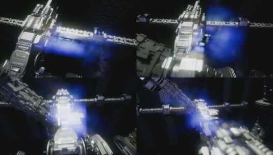 宇宙飞船穿越宇宙高清在线视频素材下载