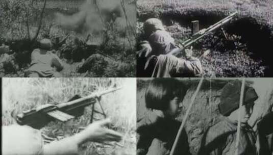 八路军 游击队 向日军发起冲锋高清在线视频素材下载