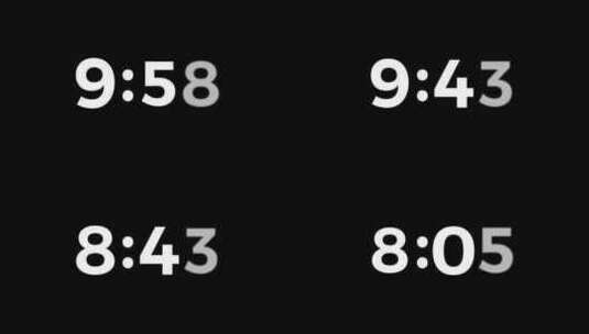 十分钟倒计时高清在线视频素材下载