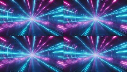 科技感光线隧道穿梭4K高清在线视频素材下载