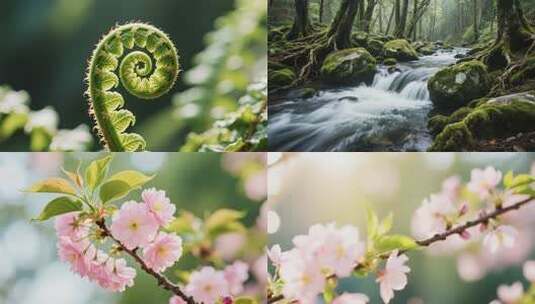 春天自然风光万物复苏大自然夏天春暖花开高清在线视频素材下载