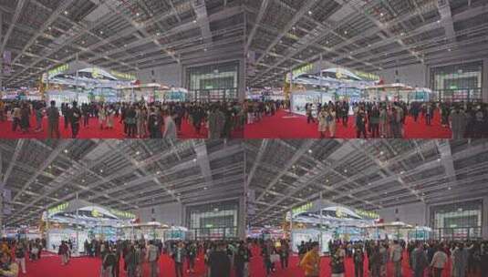 第八届进博会5.2馆国家综合展主馆国家馆高清在线视频素材下载