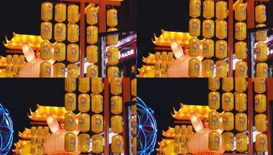 4K唯美灯会春节元宵氛围节日氛围过年实拍高清在线视频素材下载